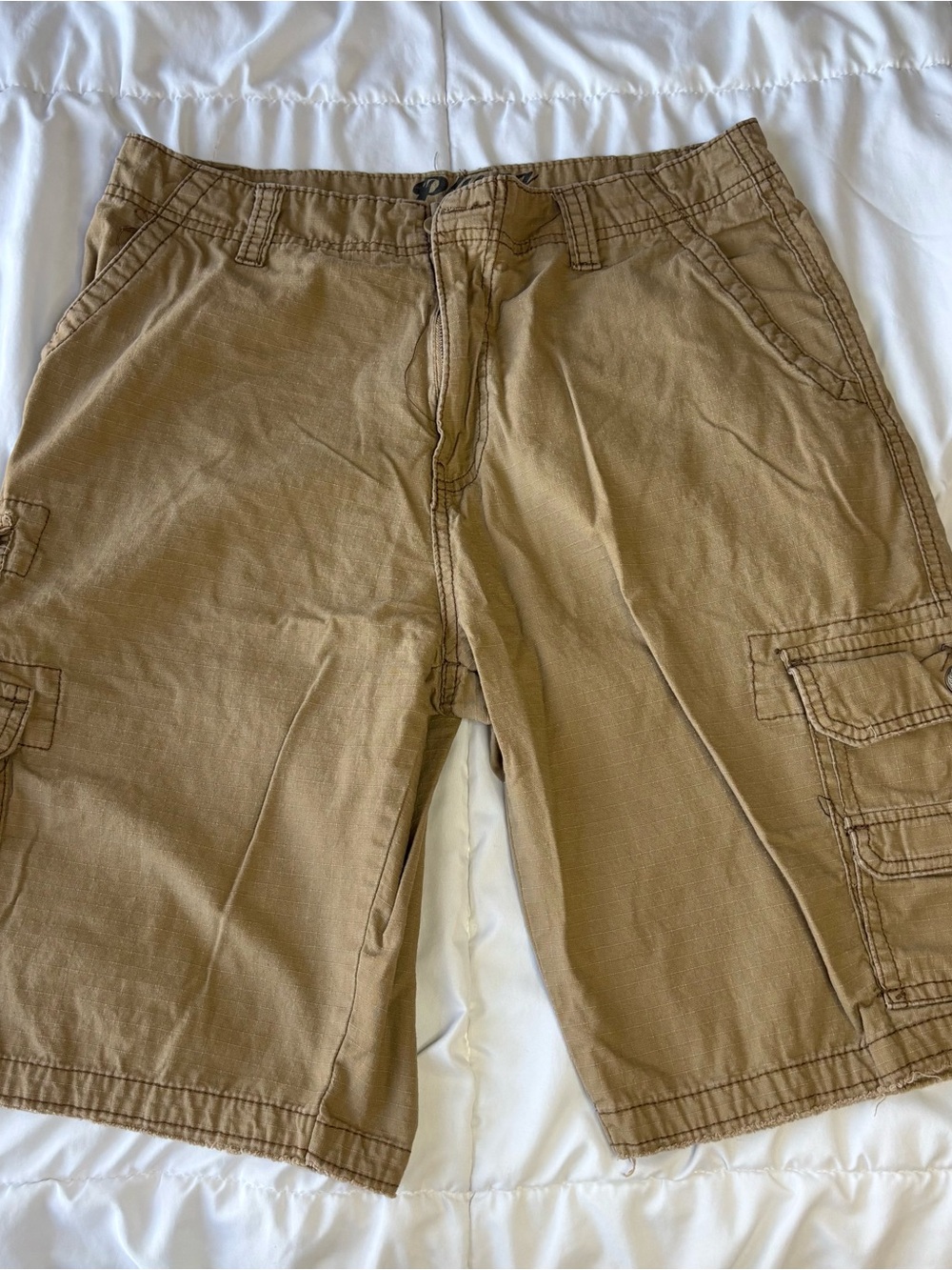 Plugg Men's Cargo Shorts in Tan